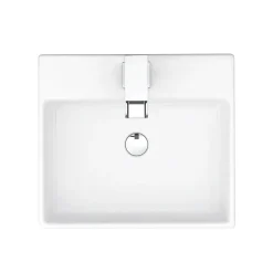 Victorian Plumbing Cubetto Wall Hung Basin With Tap Package - 1 Tap Hole -Croydex shop cubwhpk n d3