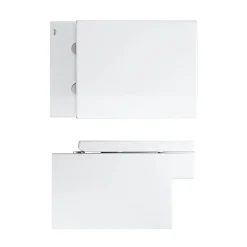 Grohe Cube Ceramic Rimless Wall Hung Toilet With Soft Close Seat + FREE TOILET ROLL HOLDER -Croydex shop cubwhwc detail3