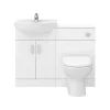 Cove 1050mm Vanity Unit Cloakroom Suite (Gloss White - Depth 300mm) -Croydex shop cv1050cs detail7