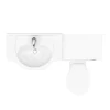 Cove 1150mm Vanity Unit Cloakroom Suite (Gloss White - Depth 300mm) -Croydex shop cv1150cs n d3