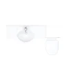 Cove 1520mm Vanity Unit Bathroom Suite (High Gloss White - Depth 330mm) 1 Cove 1520mm Vanity Unit Bathroom Suite (High Gloss White - Depth 330mm) -Croydex shop cv1520bs d6