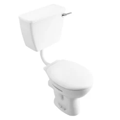Cove 4 Piece Bathroom Suite (Low Level Toilet Incl. Lever Cistern W. Basin) -Croydex shop cv4pclll d1