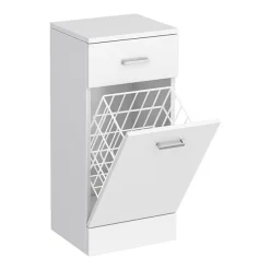 Cove 6 Piece Vanity Unit Bathroom Suite (High Gloss White - Depth 300mm)