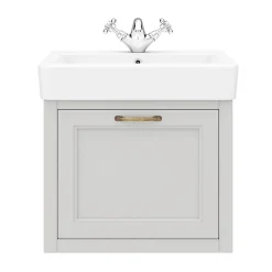 Chatsworth Wall Hung Grey Vanity With Brass Handle & Low Level Toilet 10 Chatsworth Wall Hung Grey Vanity With Brass Handle & Low Level Toilet -Croydex shop cwh560grybll d1