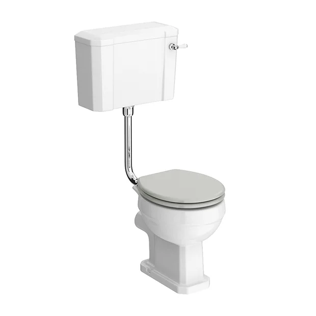 Chatsworth Wall Hung Grey Vanity With Brass Handle & Low Level Toilet 8 Chatsworth Wall Hung Grey Vanity With Brass Handle & Low Level Toilet - Image 6