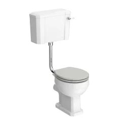 Chatsworth Wall Hung Grey Vanity With Matt Black Handle & Low Level Toilet -Croydex shop cwh560grymbll d3