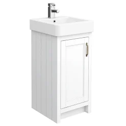Chatsworth Traditional White Cloakroom Suite (Vanity Unit + Close Coupled Toilet) 10 Chatsworth Traditional White Cloakroom Suite (Vanity Unit + Close Coupled Toilet) -Croydex shop cwhcs425d1