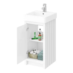 Chatsworth Traditional White Cloakroom Suite (Vanity Unit + Close Coupled Toilet) 11 Chatsworth Traditional White Cloakroom Suite (Vanity Unit + Close Coupled Toilet) -Croydex shop cwhcs425d2