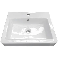 Chatsworth White Cloakroom Suite (Wall Hung Vanity Unit + Close Coupled Toilet) -Croydex shop cwwhs d2