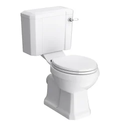 Chatsworth White Cloakroom Suite (Wall Hung Vanity Unit + Close Coupled Toilet) -Croydex shop cwwhs d3