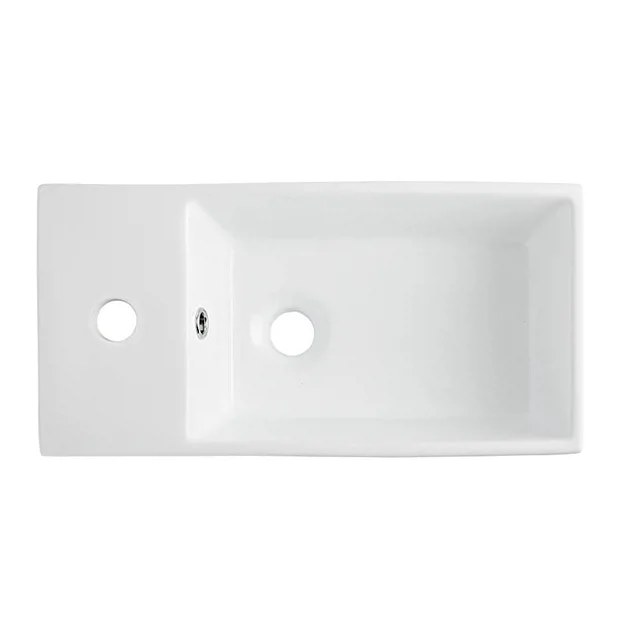 Nuie Cubix Gloss White Vanity Unit With Concealed Cistern, D-Shaped BTW Pan & Soft Close Seat 3 Nuie Cubix Gloss White Vanity Unit With Concealed Cistern, D-Shaped BTW Pan & Soft Close Seat