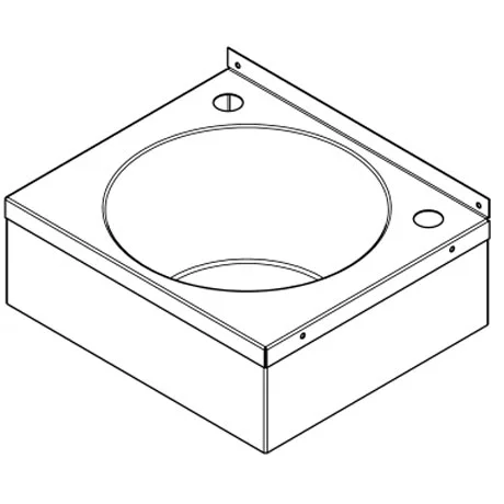 Franke Model B D20162N Stainless Steel Washbasin With Apron Support, Waste & Overflow Kit 3 Franke Model B D20162N Stainless Steel Washbasin With Apron Support, Waste & Overflow Kit