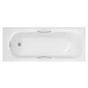 Victorian Plumbing Danbury Single Ended Bath With Grips 1700 X 700mm -Croydex shop danburysingleendedbathwithgripsdetail1