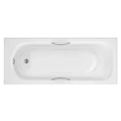 Victorian Plumbing Danbury Single Ended Bath With Grips 1700 X 700mm