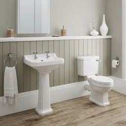 Victorian Plumbing Darwin Traditional Close Coupled Toilet + Soft Close Seat -Croydex shop darwintraditionalclosecoupledtoiletwithsoftcloseseatd2