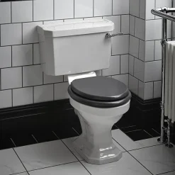 Heritage Bathroom Heritage - Granley Deco Close Coupled Standard Height WC & Landscape Cistern