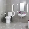 Nuie Single Flush High Rise Close Coupled Toilet -Croydex shop docmp100nd1