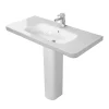 Duravit DuraStyle 1000mm 1TH Basin + Full Pedestal 2 Duravit DuraStyle 1000mm 1TH Basin + Full Pedestal -Croydex shop ds1001thfp l