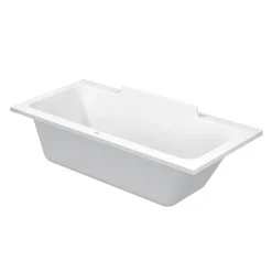 Duravit DuraStyle 1700 X 750mm Rectangular Bath With Backrest Slope Right + Support Feet -Croydex shop ds17x75rb d2