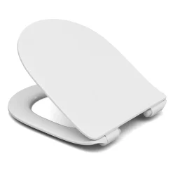 Victorian Plumbing Orion Modern Short Projection Toilet + Slim Soft Close Seat -Croydex shop dsmsc10y l 1