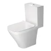 Duravit DuraStyle HygieneGlaze Open Back Close Coupled Toilet + Seat -Croydex shop dso63ccst l