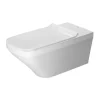 Duravit DuraStyle Rimless Durafix 700mm Wall Hung Toilet + Seat -Croydex shop dsr70whst l 1