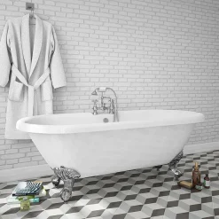 Victorian Plumbing Duke 1795 Traditional Roll Top Bath -Croydex shop duke1795b large
