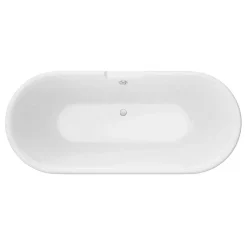 Victorian Plumbing Duke Black 1695 Double Ended Roll Top Bath W. Ball + Claw Leg Set -Croydex shop dukeblack1695doubleendedrolltopbathd2