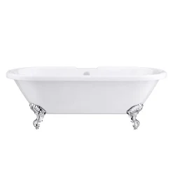 Victorian Plumbing Duke 1795 Traditional Roll Top Bath -Croydex shop duketraditionalrolltopbath1795mmballclawfeetnd1