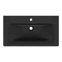 Ideal Standard Connect Air Silk Black 840mm Wall Mounted / Vanity Basin