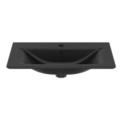 Ideal Standard Connect Air Silk Black 640mm Wall Mounted / Vanity Basin - E0279V3 -Croydex shop e0289v3.ai2
