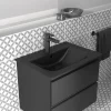 Ideal Standard Connect Air Silk Black 640mm Wall Mounted / Vanity Basin - E0279V3 -Croydex shop e0289v3.ai5