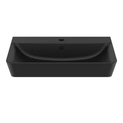 Ideal Standard Connect Air Cube Silk Black 600mm Wall Mounted / Vanity Basin -Croydex shop e0298v3.ai2