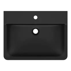 Ideal Standard Connect Air Cube Silk Black 600mm Wall Mounted / Vanity Basin -Croydex shop e0298v3.ai3