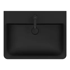 Ideal Standard Connect Air Cube Silk Black 600mm Wall Mounted / Vanity Basin -Croydex shop e0298v3ai.4
