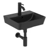 Ideal Standard Connect Air Cube Silk Black 400mm Wall Mounted / Vanity Basin -Croydex shop e0307v3.ai2