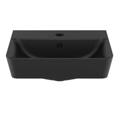 Ideal Standard Connect Air Cube Silk Black 400mm Wall Mounted / Vanity Basin -Croydex shop e0307v3.ai3