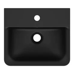 Ideal Standard Connect Air Cube Silk Black 400mm Wall Mounted / Vanity Basin -Croydex shop e0307v3.ai4