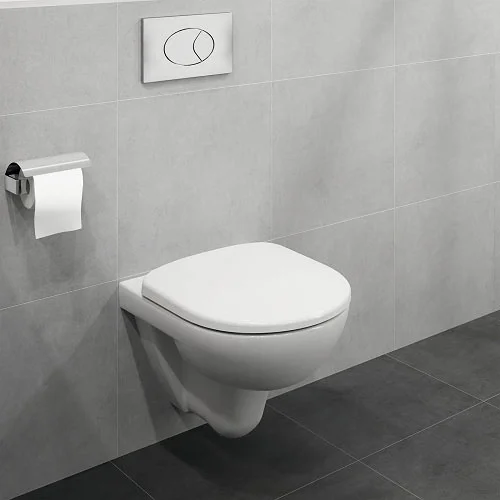 Twyford Bathroom Twyford E100 Round Wall Hung WC + Soft Close Seat 3 Twyford Bathroom Twyford E100 Round Wall Hung WC + Soft Close Seat