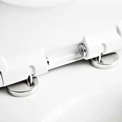 Twyford Bathroom Twyford E100 Round Rimfree Wall Hung WC + Soft Close Seat -Croydex shop e17857wh d2