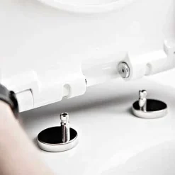 Twyford Bathroom Twyford E100 Round Wall Hung WC + Soft Close Seat 13 Twyford Bathroom Twyford E100 Round Wall Hung WC + Soft Close Seat -Croydex shop e17857wh d4 1