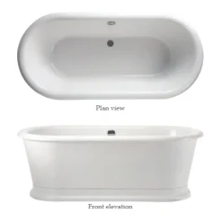 Urlington Bathroom Burlington London 1800 X 850mm Round Soaking Tub -Croydex shop e18d1