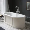 Urlington Bathroom Burlington London 1800mm Bath With Curved Surround & Waste - Matt White 1 Urlington Bathroom Burlington London 1800mm Bath With Curved Surround & Waste - Matt White -Croydex shop e22o d1