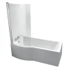 Ideal Standard Tempo Arc 1700mm P-Shaped Shower Bath -Croydex shop e256801 d5