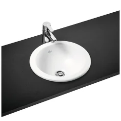Ideal Standard Connect Sphere 38cm 0TH Inset Countertop Basin