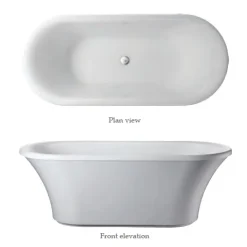 Urlington Bathroom Burlington Brindley 1700 X 750mm Soaking Tub With Base Skirt -Croydex shop e5e12d1