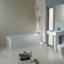 Ideal Standard Concept 1700 X 700mm 2TH Single Ended Idealform Bath -Croydex shop e729201 d2