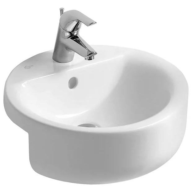 Ideal Standard Connect Sphere 45cm 1TH Semi Countertop Basin 3 Ideal Standard Connect Sphere 45cm 1TH Semi Countertop Basin
