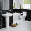 Ideal Standard Vue 55cm 1TH Basin + Pedestal -Croydex shop e809201 d1