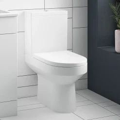 EcoDelux Metro Water Saving Close Coupled Toilet + Soft Close Seat -Croydex shop ecometcc lrg